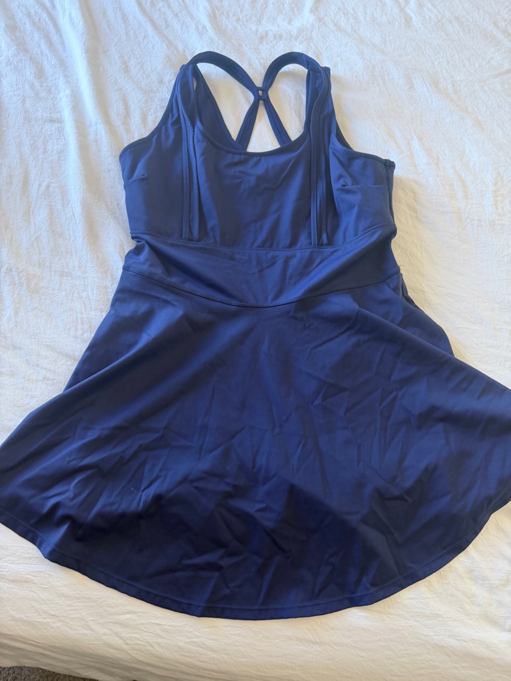 Navy Blue athletic dress with built-in shorts XXL